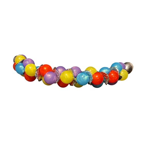 Vintage Statement Bubble Belt Large Colorful Round Balls Chunky Adjustable OSFA main image 6